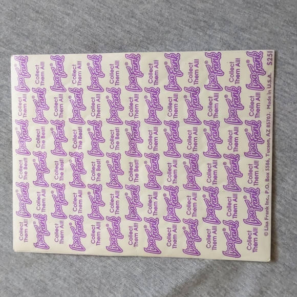 Vintage Lisa Frank Fruit Stickers Full Sheet - Picture 2 of 2